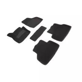 Коврики салона Seintex 3D AUDI Q3 ворсовые черные комп 4 шт