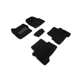 Коврики салона Seintex 3D FORD Kuga II rest. 2016-2019 ворсовые черные комп 4 шт