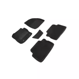 Коврики салона Seintex 3D FORD KUGA ворсовые черные комп 4 шт