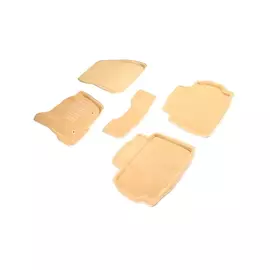 Коврики салона Seintex 3D FORD MONDEO V ворсовые бежевые комп 4 шт