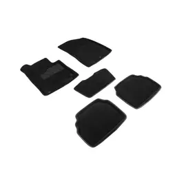 Коврики салона Seintex 3D HYUNDAI Sonata VIII (DN8) 2019-н.в. ворсовые черные комп 4 шт