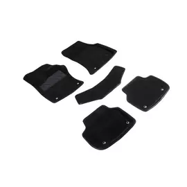 Коврики салона Seintex 3D Jaguar XF II 2015 -н.в. ворсовые черные комп 4 шт