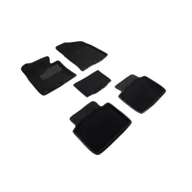 Коврики салона Seintex 3D KIA Optima III 2010-2015 ворсовые черные комп 4 шт