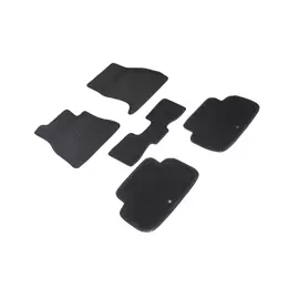 Коврики салона Seintex 3D KIA Stinger 2017-н.в. ворсовые черные комп 4 шт