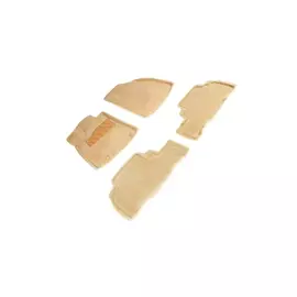 Коврики салона Seintex 3D LEXUS RX III 2009-2015 ворсовые бежевые комп 4 шт