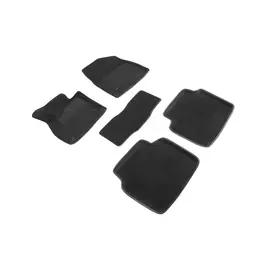 Коврики салона Seintex 3D MAZDA 6 new 2012-н.в. ворсовые черные комп 4 шт