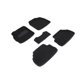Коврики салона Seintex 3D MAZDA CX7 2006-2012 ворсовые черные комп 4 шт