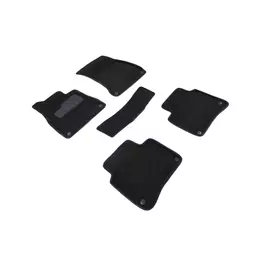 Коврики салона Seintex 3D MERCEDES-BENZ S-klass W222 long ворсовые черные комп 4 шт