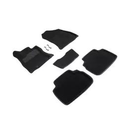 Коврики салона Seintex 3D SUBARU FORESTER V ворсовые черные комп 4 шт