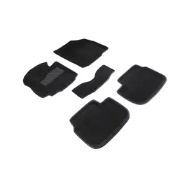 Коврики салона Seintex 3D SUZUKI SX4 ворсовые черные комп 4 шт