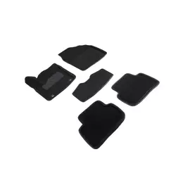 Коврики салона Seintex 3D TOYOTA C-HR 4WD 2016-2019 ворсовые черные комп 4 шт