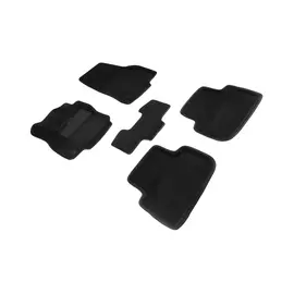 Коврики салона Seintex 3D VOLKSWAGEN TIGUAN II ворсовые черные комп 4 шт