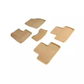 Коврики салона Seintex 3D VOLVO XC-90 II ворсовые бежевые комп 4 шт