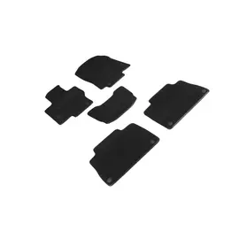 Коврики салона Seintex MERCEDES-BENZ GLE II coupe (C167) 2019-н.в. ворсовые черные комп 4 шт
