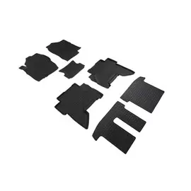 Коврики салона Seintex NISSAN Pathfinder III 2004-2014 резиновые черные комп 6 шт