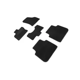 Коврики салона Seintex SKODA Kodiaq 5 мест 2017-н.в. ворсовые черные комп 4 шт