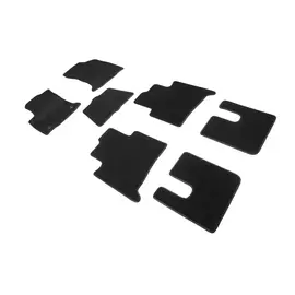 Коврики салона Seintex TOYOTA Fortuner II 2015-н.в. ворсовые черные комп 7 шт