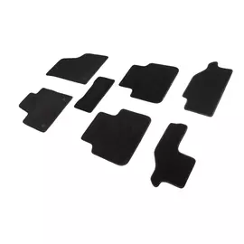 Коврики салона Seintex VOLKSWAGEN Teramont (7 мест) 2018-н.в. ворсовые черные комп 7 шт