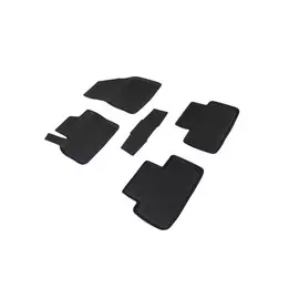 Коврики салона Seintex VOLVO XC-70 II 2013-2017 резиновые черные комп 4 шт
