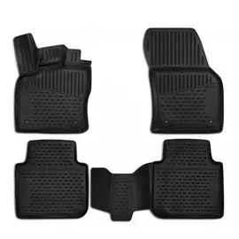 Коврики салона SKODA Kodiaq 2017 полиуретановые черные 4шт