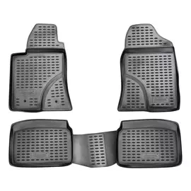 Коврики салона TOYOTA Avensis 04/2003-2009 полиуретановые серые 4шт