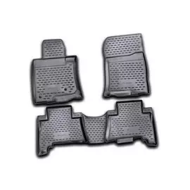 Коврики салона TOYOTA Land Cruiser Prado 5 мест 2009-2013 полиуретановые серые 4шт