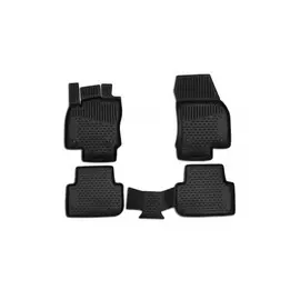 Коврики салона VW Tiguan 2017 (5 дв., короткий кузов) полиуретановые черные 4шт