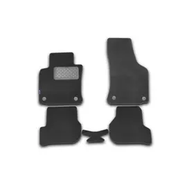 Коврики в салон Autofamily для SKODA Octavia 2008 &gt; сед. текстиль черные 5 шт.