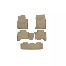 Коврики в салон Element для LEXUS GX460 2010 > полиуретан бежевые 5 шт.