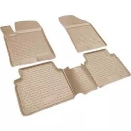 Коврики в салон Element для LEXUS LS460 2006 > полиуретан бежевые 4 шт.