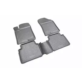 Коврики в салон Element для MITSUBISHI L-200 1996-2005 полиуретан черные 4 шт.