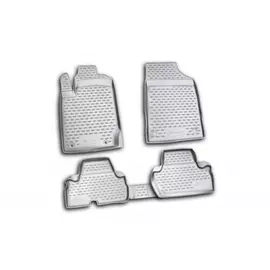 Коврики в салон Element для MITSUBISHI L-200 2D 2010-2015 полиуретан черные 4 шт.