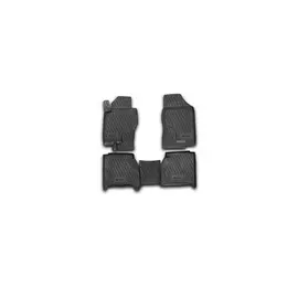 Коврики в салон Element для NISSAN Navara 2005 > полиуретан черные 4 шт.