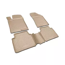 Коврики в салон Element для NISSAN Teana 2003-2008 полиуретан бежевые 4 шт.