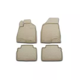 Коврики в салон Element для TOYOTA Highlander 2010-2014 полиуретан бежевые 4 шт.