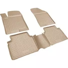 Коврики в салон Element для VOLVO S60 2001-2009 полиуретан бежевые 4 шт.