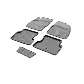 Коврики в салон Rival для Ford Focus II 2004 - 2011 полиуретановые черные 5 шт.