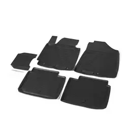 Коврики в салон Rival для Kia Cerato SD 2013 - полиуретановые черные 5 шт.