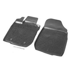 Коврики в салон Rival для Lada Largus Furgon 2 места 2012 - полиуретановые черные 5 шт.