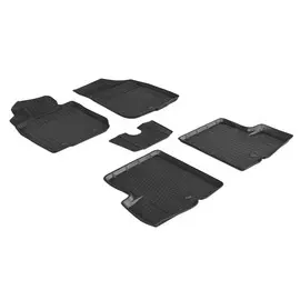 Коврики в салон Rival для Renault Duster 2WD 2010 - 2015 полиуретановые черные 5 шт.