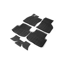 Коврики в салон Rival для Skoda Octavia A7 2013- резиновые черные 5 шт.