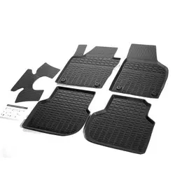 Коврики в салон Rival для Volkswagen Jetta 2010 - резиновые черные 5 шт.