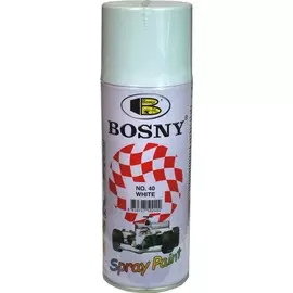 Краска-спрей BOSNY RAL9003 белая глянцевая 400мл