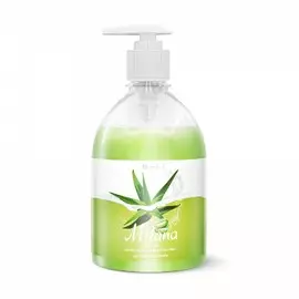 Крем-мыло Grass "Milana алоэ вера" жидкое увлажняющее флакон с дозатором 500 мл