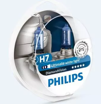 Лампа H7 12V 55W PX26d (PНILIPS) Diamond Vision, 2шт
