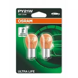 Лампа накаливания OSRAM ULTRA LIFE PY21W 12V 21W 3200Kбелая