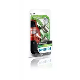 Лампа накаливания Philips LongLife EcoVision P21W 12V 21W белая 2 шт