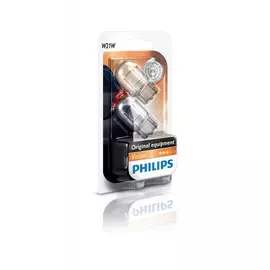 Лампа накаливания Philips Vision W21W 12V 21W белая 2 шт