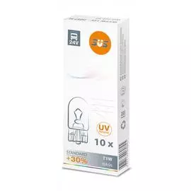 Лампа накаливания SVS T1W 24V 1W белая