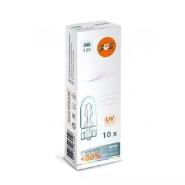 Лампа накаливания SVS W5W 12V 5W голубая